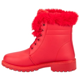 Trapper rossi con pelliccia rosso 1