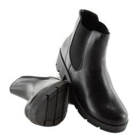 Nero Stivali neri da donna Stivali Jodhpur 9996-3 Nero 1