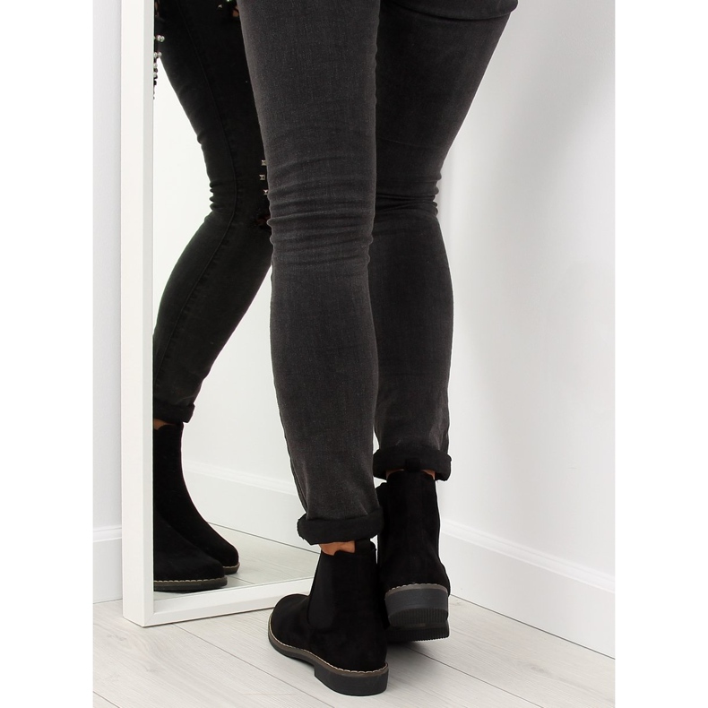 Stivaletti Chelsea neri da donna neri 491 Black nero 1