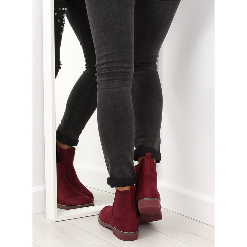 Stivali Jodhpur da donna, bordeaux 491 Red rosso 1