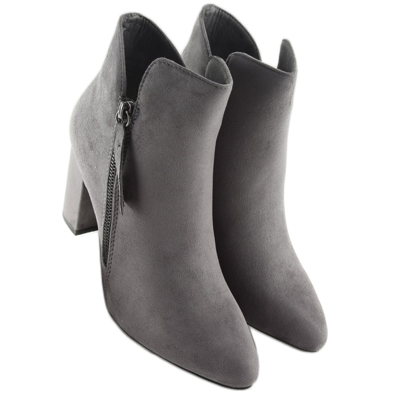 Stivali grigi con tacco alto 6900 Grey grigio 1