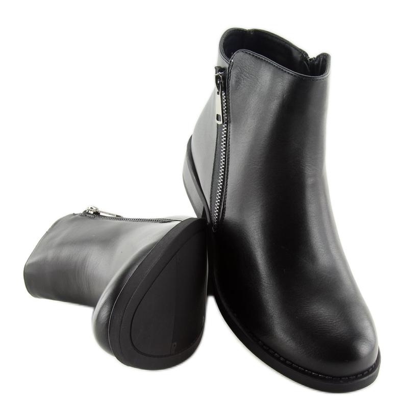 Stivaletti Chelsea neri da donna 7352-PA Black nero 1