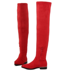 Stivali sopra il ginocchio da donna rossi 7570-PG rosso 2