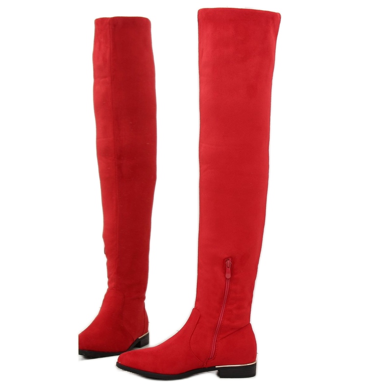 Stivali sopra il ginocchio da donna rossi 7570-PG rosso 2