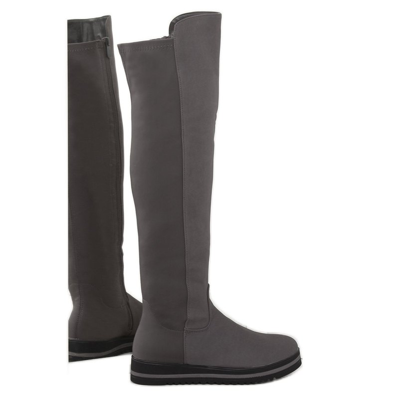 Stivaletti grigi da donna A-177 grigio 2