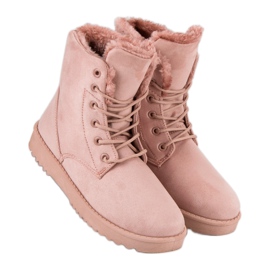 Forever Folie Calde scarpe scamosciate rosa 2