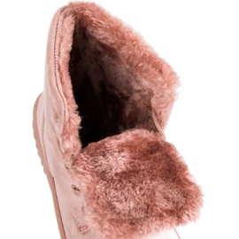 Forever Folie Calde scarpe scamosciate rosa 1
