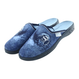 Pantofole per scarpe per bambini Befado 707Y396 blu navy blu 3