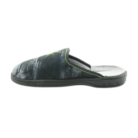 Pantofole per scarpe per bambini Befado 707Y395 blu grigio verde 2
