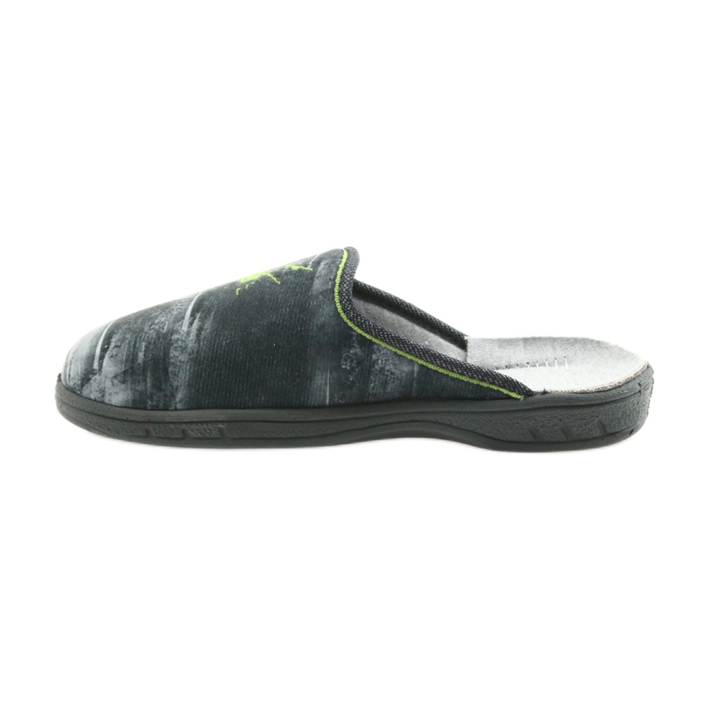Pantofole per scarpe per bambini Befado 707Y395 blu grigio verde 2