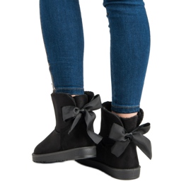 Stivali da neve con gambo arrotolabile nero 2