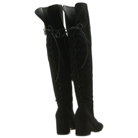 Stivali con tacco neri Black Big Star 274517 nero 3