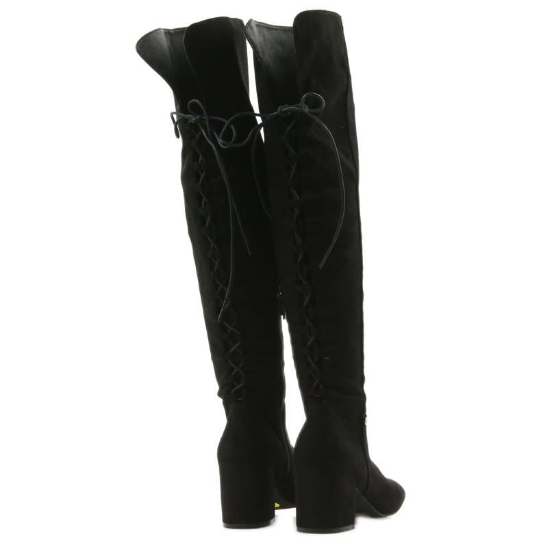 Stivali con tacco neri Black Big Star 274517 nero 3