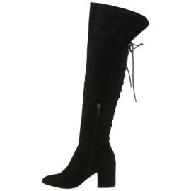 Stivali con tacco neri Black Big Star 274517 nero 2