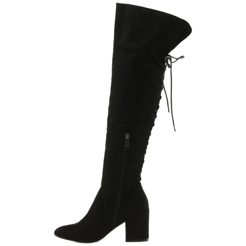 Stivali con tacco neri Black Big Star 274517 nero 2