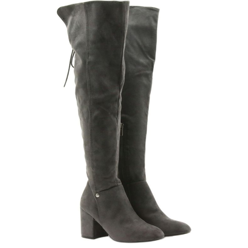 Stivali con tacco grigi Grigio Big Star 274519 4