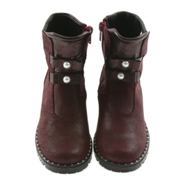 Ren But Stivali in pelle femminile Ren ma 3314 Borgogna con borchie rosso 3