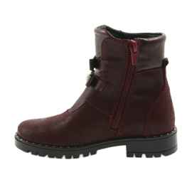 Ren But Stivali in pelle femminile Ren ma 3314 Borgogna con borchie rosso 2