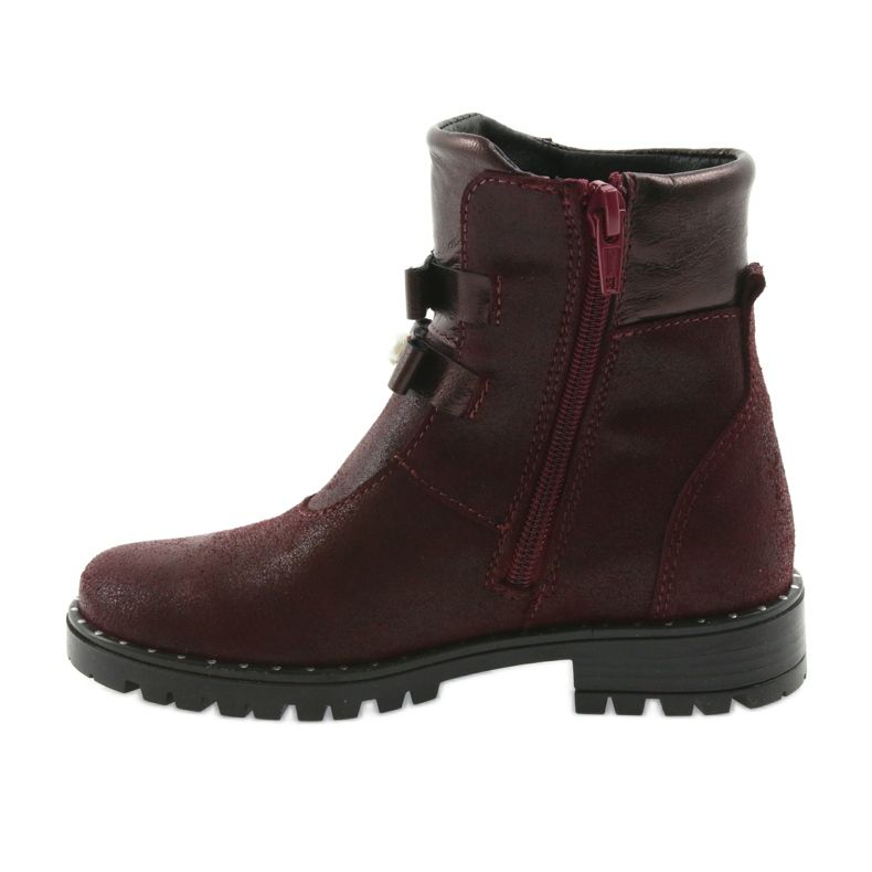 Ren But Stivali in pelle femminile Ren ma 3314 Borgogna con borchie rosso 2