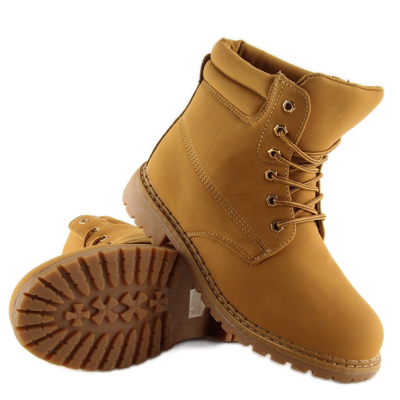 Stivali in legno, cammello BB2021-KB Camel marrone 1