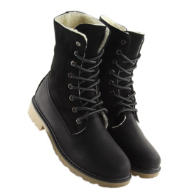 Stivali in legno nero 1123-PA Nero 2
