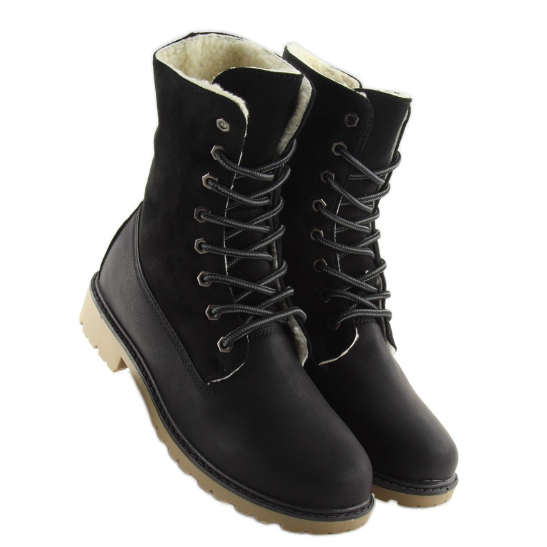 Stivali in legno nero 1123-PA Nero 2