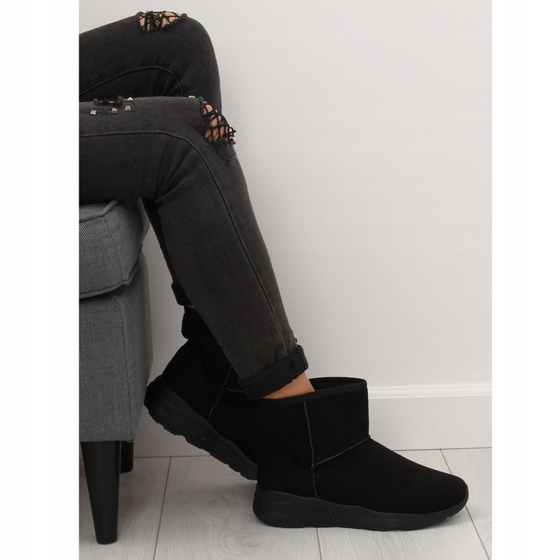 Stivali da neve da donna neri D009 Black nero 2