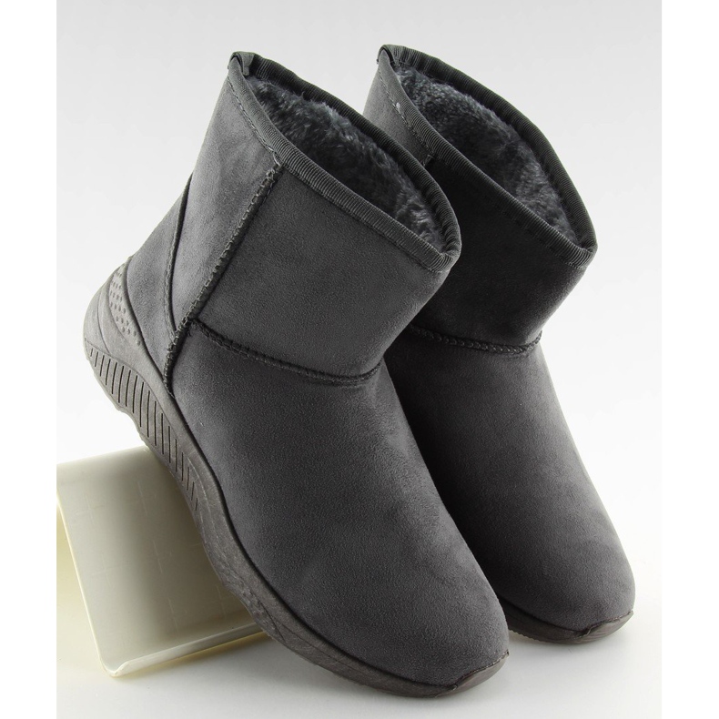 Grigio Stivali da neve da donna grigi D009 Grey 1
