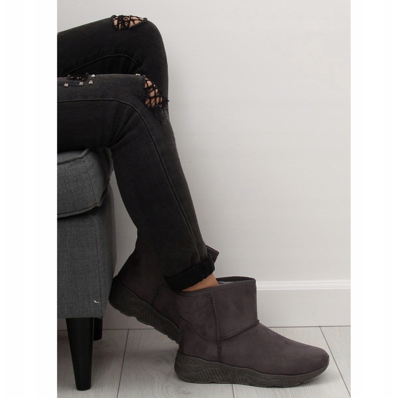 Grigio Stivali da neve da donna grigi D009 Grey 2