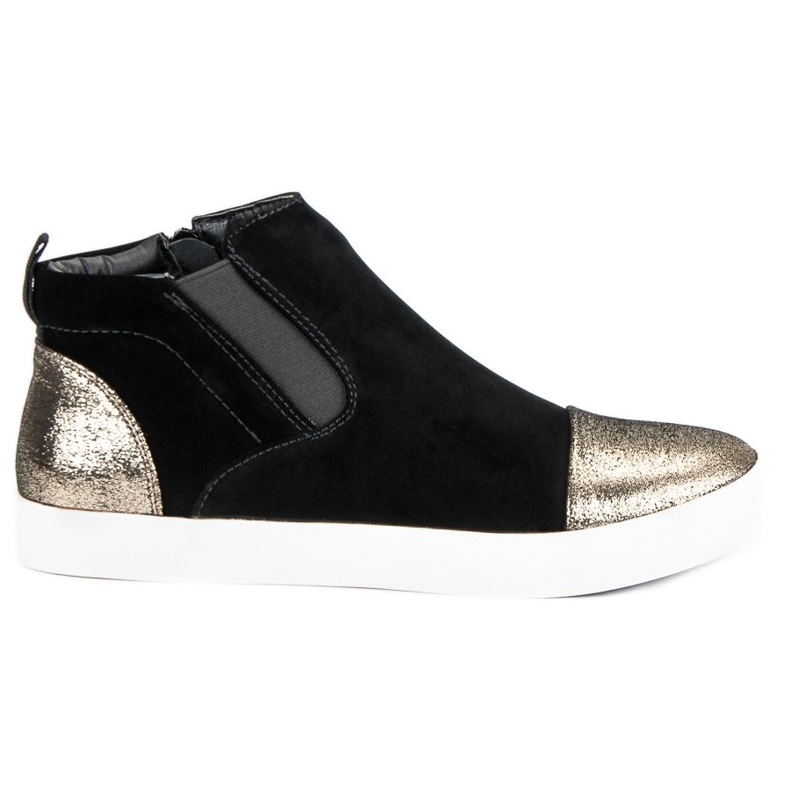 J. Star Sneakers da donna eleganti nero giallo 1