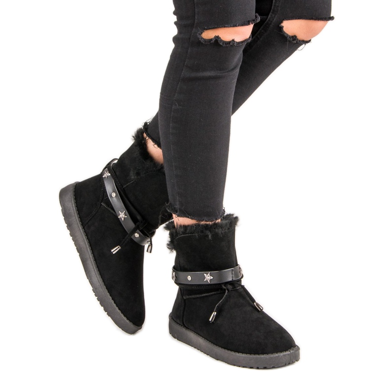 Mukluki Decorate decorato nero 1