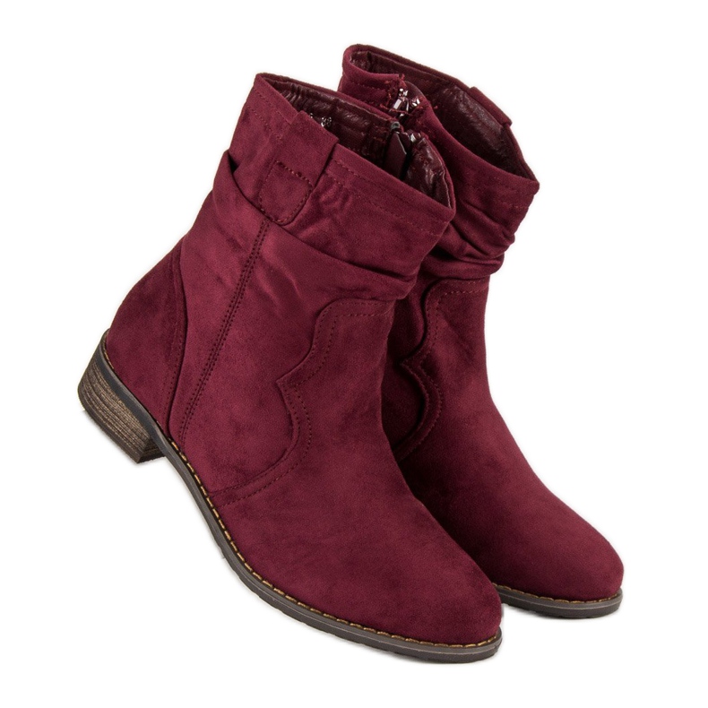 Nio Nio Stivali bordeaux rosso 1