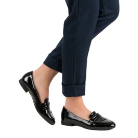 Mocassini laccati nero 1