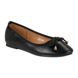 Ballerina nera con fiocco nero 1