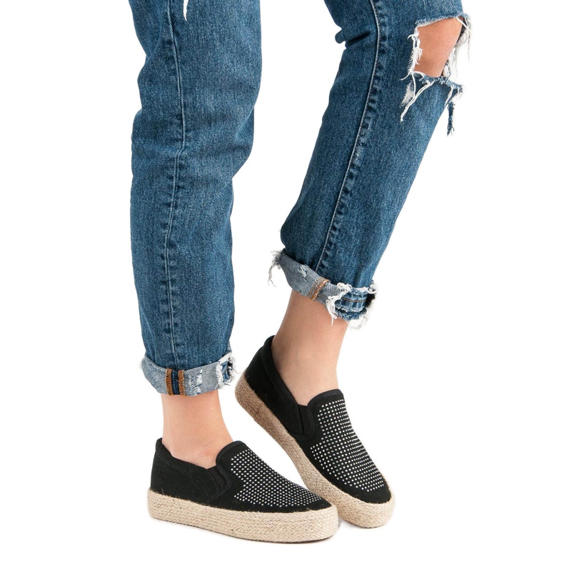 J. Star Slipon Con Cristalli nero 1