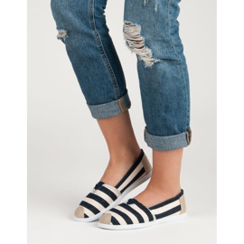 Comer Slip a righe bianco marrone multicolore 2