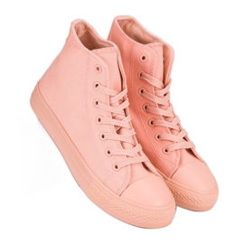 Scarpe da ginnastica alte rosa 2