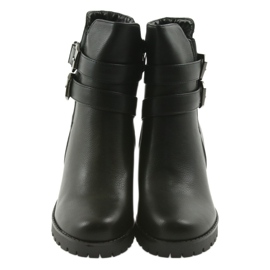 Stivali in legno con fibbie Filippo 517 nero 3