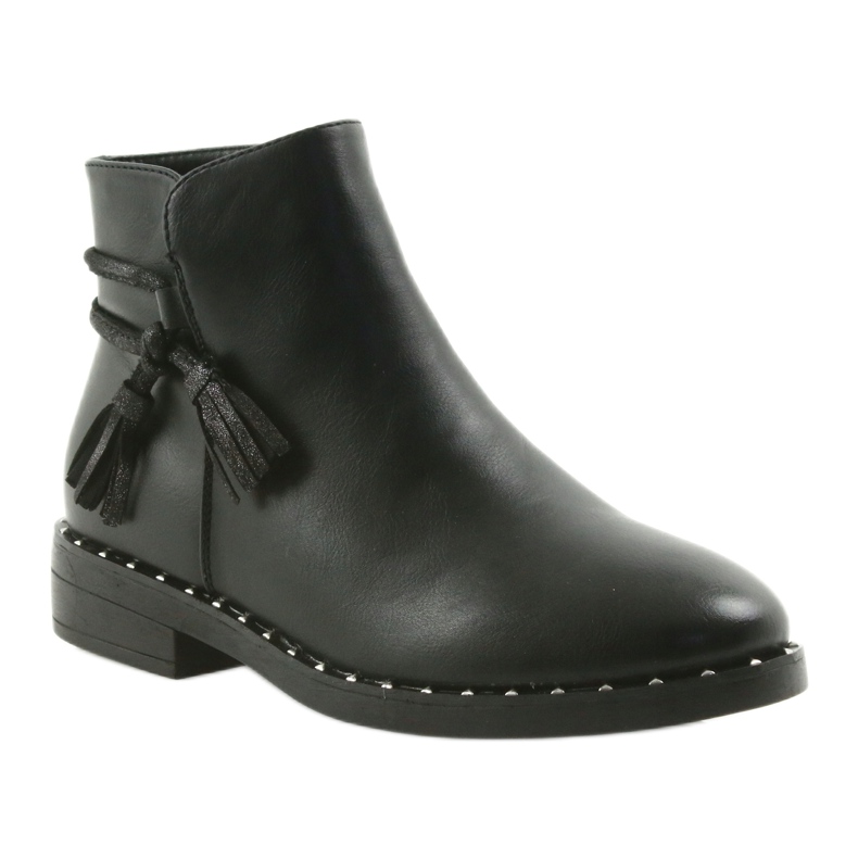 Stivali neri con frange Filippo nero 461 1