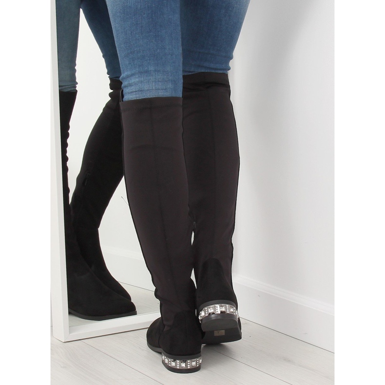 Stivali neri da donna 0-236 Black nero 1