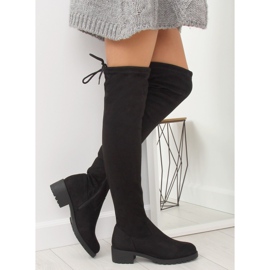 Stivaletti da donna neri NS013 Black nero 2