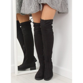 Stivaletti da donna neri NS013 Black nero 1