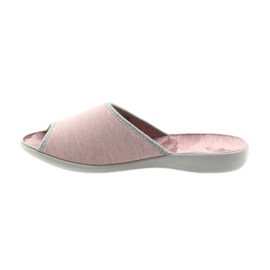 Scarpe da donna Befado 254D098 pantofole grigio rosa 2
