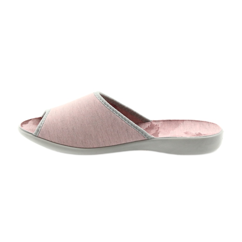 Scarpe da donna Befado 254D098 pantofole grigio rosa 2