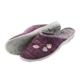 Scarpe da donna Befado 235d152 pantofole viola 4