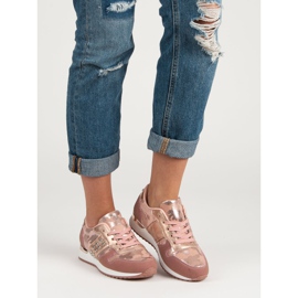 Scarpe sportive alla moda giallo rosa 2