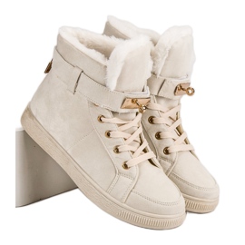Sneakers alte in pelle scamosciata marrone 1
