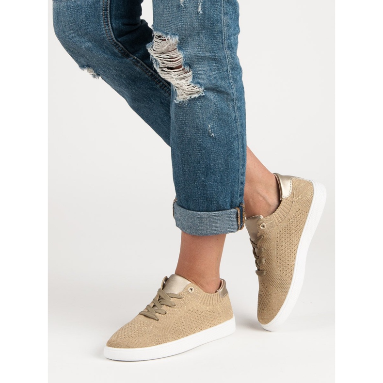 Scarpe sportive comode giallo 2