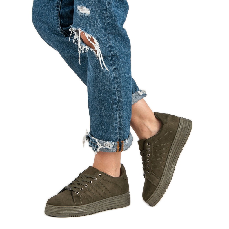 Sneakers sulla piattaforma MCKEYLOR verde 2