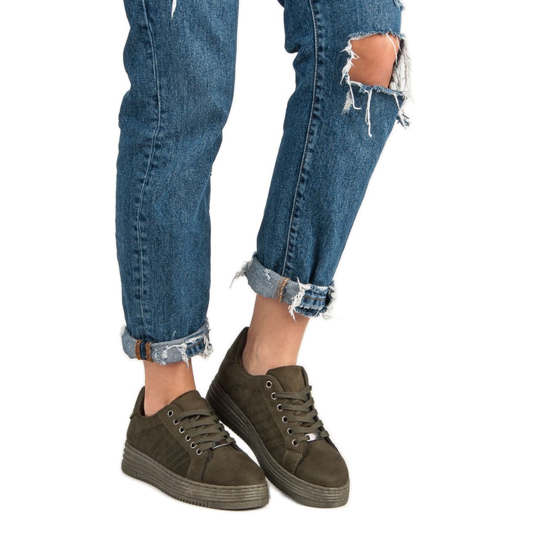 Sneakers sulla piattaforma MCKEYLOR verde 1